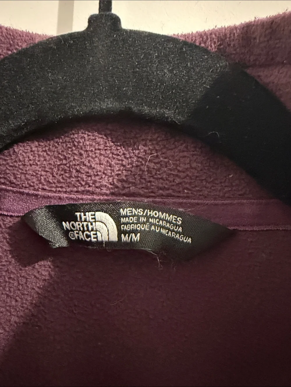 The North Face Men’s Purple Half-Zip Fleece Pullover